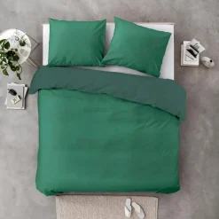 Byrklund - Dekbedovertrek Go Velvet - 240x220 cm - Groen