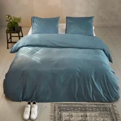 Byrklund - Dekbedovertrek Go Velvet - 240x220 cm - Petrol