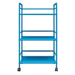 Cache - Metalen rolwagen blauw