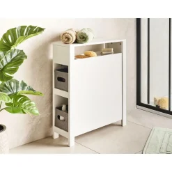 CACHI - Badkamerkast - Wit - 20 x 70 cm - MDF