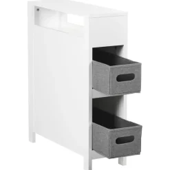 CACHI - Badkamerkast - Wit - 20 x 70 cm - MDF