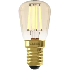 Calex LED buislamp - T26x58 - goudkleur - E14 - 1,5W - 136LM - dimbaar