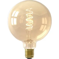 Calex LED globe - G125 - goudkleur - E27 - 5,5W - 470LM - dimbaar