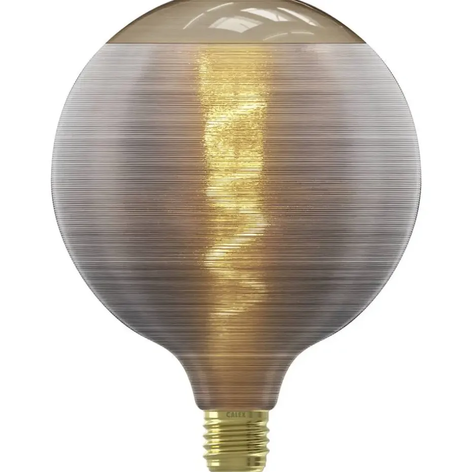 Calex LED Silk - G125 - grijs - E27 - 4W - 80LM - dimbaar