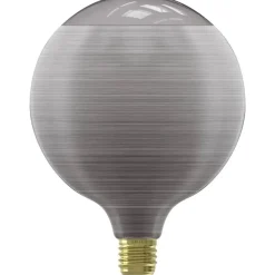 Calex LED Silk - G125 - grijs - E27 - 4W - 80LM - dimbaar