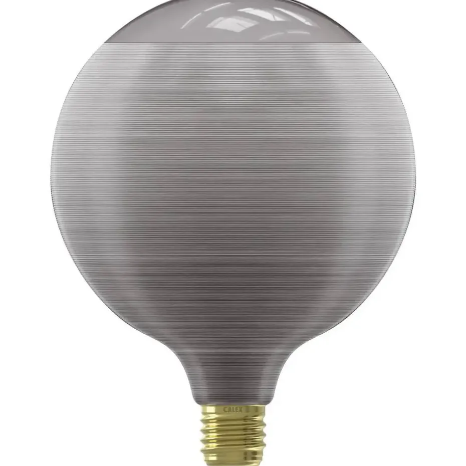 Calex LED Silk - G125 - grijs - E27 - 4W - 80LM - dimbaar