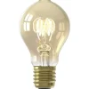 Calex LED standaardlamp - goudkleur - E27 - 5.5W - 470LM - dimbaar