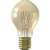 Calex LED standaardlamp - goudkleur - E27 - 5.5W - 470LM - 3step dimbaar