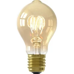 Calex LED standaardlamp - goudkleur - E27 - 5.5W - 470LM - 3step dimbaar