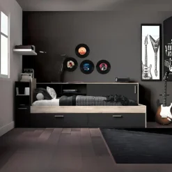 CALICOSY - Bed LIFE - - 87,7x119,2x229,4 cm