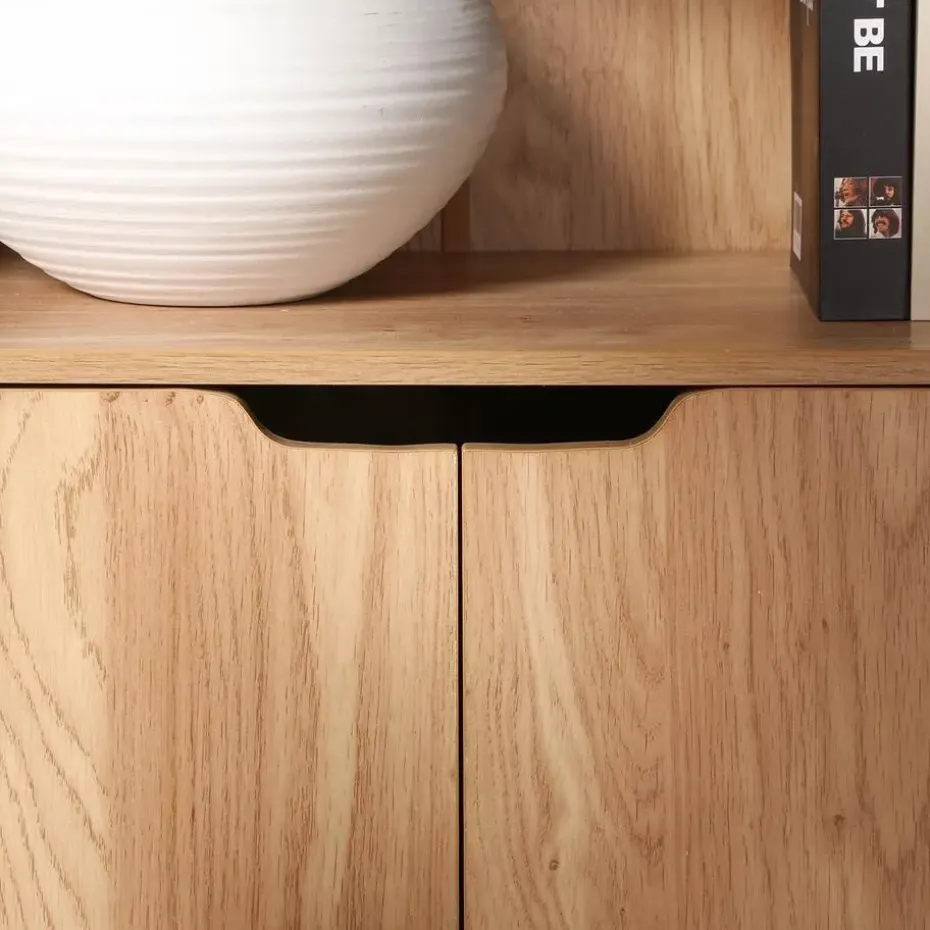 CALICOSY - Boekenkast - Hout - 120x58,5x29 cm