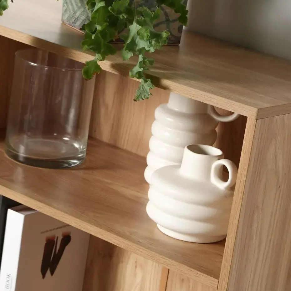 CALICOSY - Boekenkast - Hout - 120x58,5x29 cm