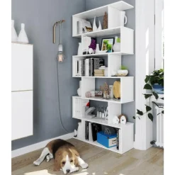 CALICOSY - Boekenkast ATHENA - 192x80x24 cm