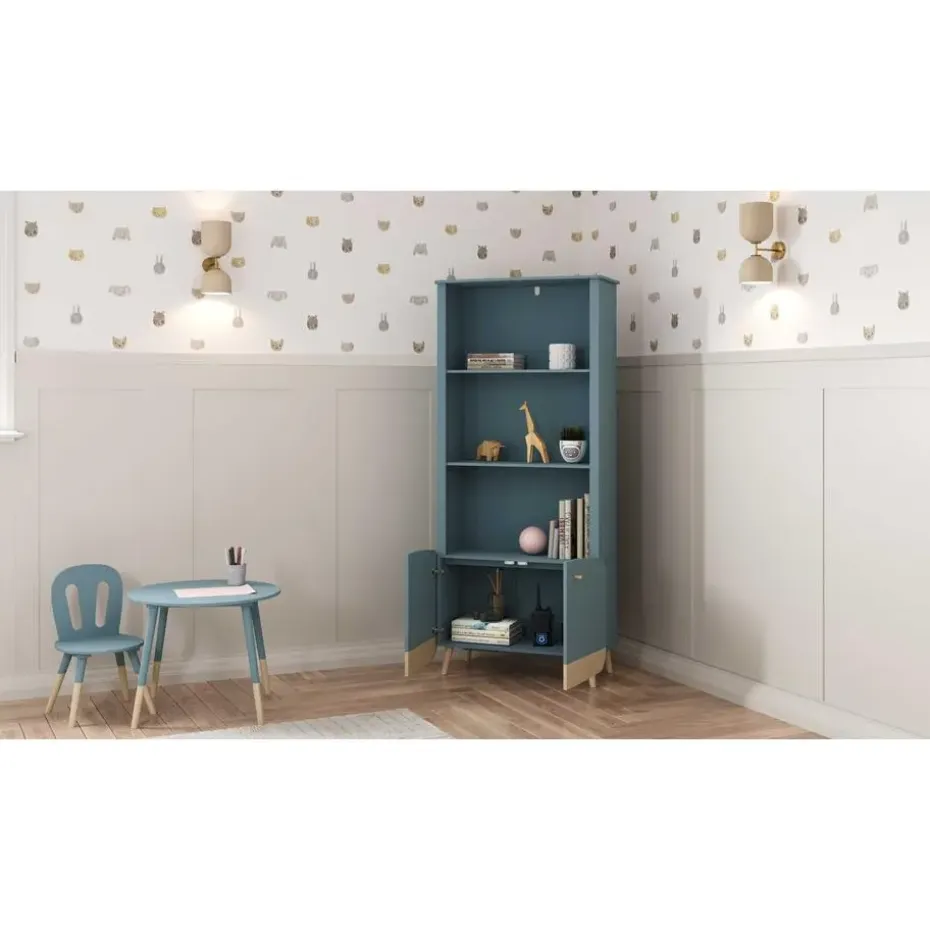 CALICOSY - Boekenkast FIRMIANA - 36,6x177x77,4 cm