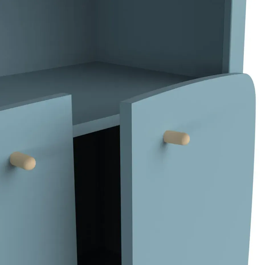 CALICOSY - Boekenkast FIRMIANA - 36,6x177x77,4 cm