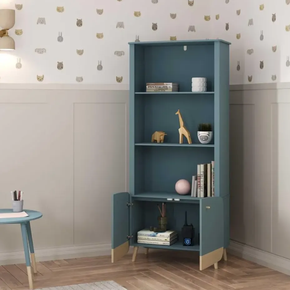 CALICOSY - Boekenkast FIRMIANA - 36,6x177x77,4 cm