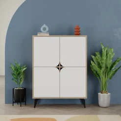 CALICOSY - Buffetkast FLORA - - 120x90x38 cm