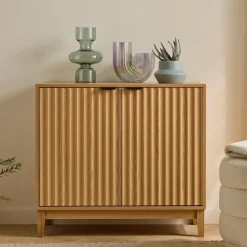 CALICOSY - Dressoir BOLOGNE - Licht hout - 72x80x40 cm