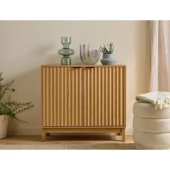 CALICOSY - Dressoir BOLOGNE - Licht hout - 72x80x40 cm