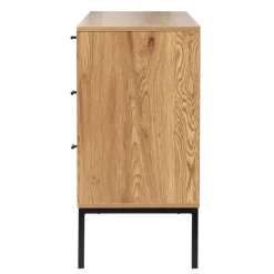 CALICOSY - Dressoir JAYA - Licht hout - 80x120x40 cm