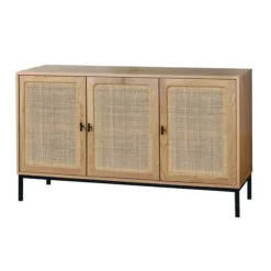 CALICOSY - Dressoir JAYA - Licht hout - 72x120x40 cm
