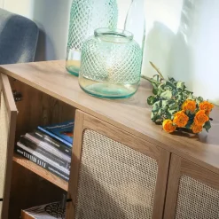 CALICOSY - Dressoir JAYA - Licht hout - 72x120x40 cm