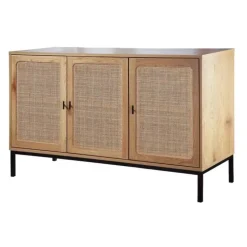 CALICOSY - Dressoir JAYA - Licht hout - 72x120x40 cm