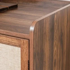 CALICOSY - Dressoir JETSON - Donker hout - 79x80x39,5 cm