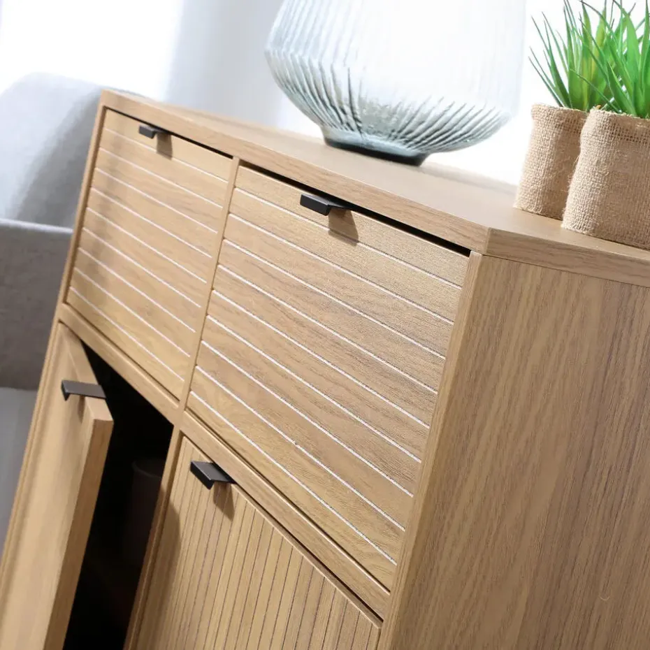 CALICOSY - Dressoir TARA - Licht hout - 79x90x39 cm