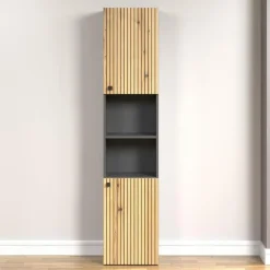 CALICOSY - Geribbelde badkamerkolom PUREBLISS - 15x122x44,5 cm