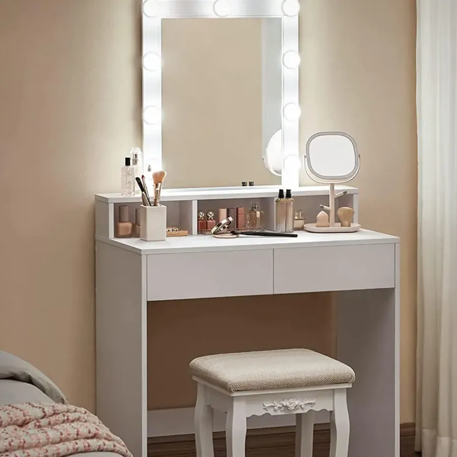 CALICOSY - Kaptafel - Wit - 145x80x40 cm