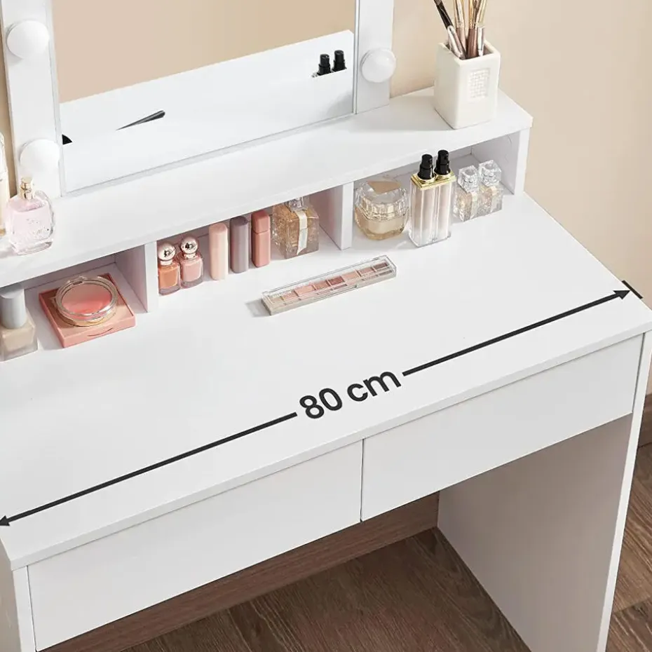 CALICOSY - Kaptafel - Wit - 145x80x40 cm