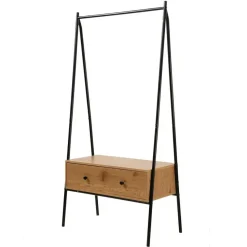 CALICOSY - Kledingkast JILL - Eikenhouten decor - 170x84x39 cm