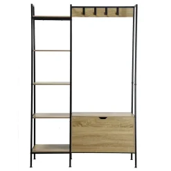 CALICOSY - Kledingkast LEXIE - Hout - 160x105x35 cm