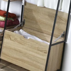 CALICOSY - Kledingkast LEXIE - Hout - 160x105x35 cm