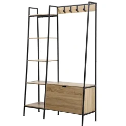 CALICOSY - Kledingkast LEXIE - Hout - 160x105x35 cm