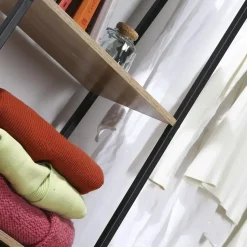 CALICOSY - Kledingkast LEXIE - Hout - 160x105x35 cm