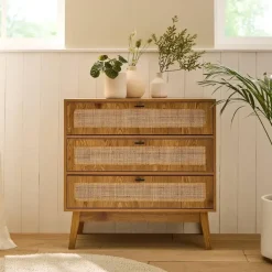 CALICOSY - Ladekast ALIA - Licht hout - 79x80x39 cm