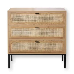 CALICOSY - Ladekast JAYA - Licht hout - 79x80x39 cm