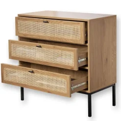 CALICOSY - Ladekast JAYA - Licht hout - 79x80x39 cm