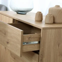 CALICOSY - Ladekast LENNY - Eik - 80x90x40 cm