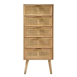 CALICOSY - Ladekast MIYA - Licht hout - 100,50x36.5x42 cm