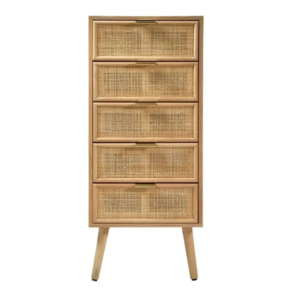 CALICOSY - Ladekast MIYA - Licht hout - 100,50x36.5x42 cm