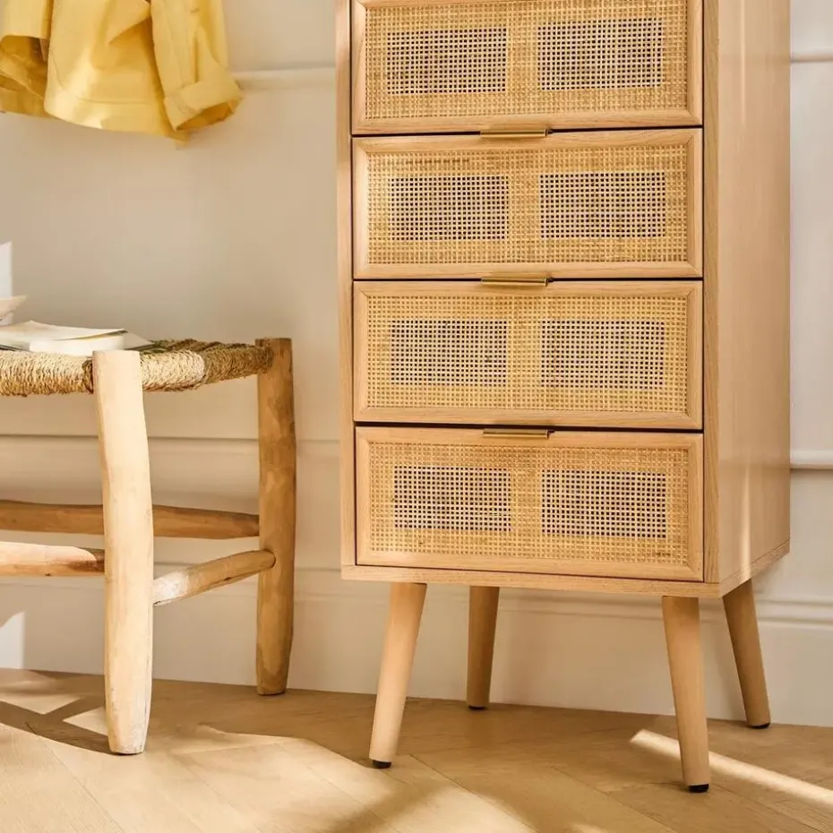 CALICOSY - Ladekast MIYA - Licht hout - 100,50x36.5x42 cm