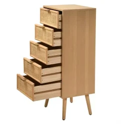 CALICOSY - Ladekast MIYA - Licht hout - 100,50x36.5x42 cm