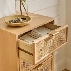 CALICOSY - Ladekast MIYA - Licht hout - 100,50x36.5x42 cm