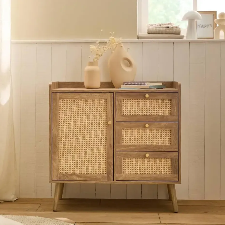 CALICOSY - Ladekast PALMO - Licht hout - 79,5x80x39 cm