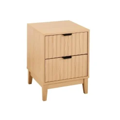 CALICOSY - Nachtkastje BOLOGNE - Licht hout - 52x40x40 cm