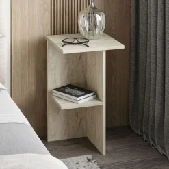 CALICOSY - Nachtkastje LERAY - Travertijn - 60x36x36 cm