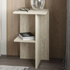 CALICOSY - Nachtkastje LERAY - Travertijn - 60x36x36 cm
